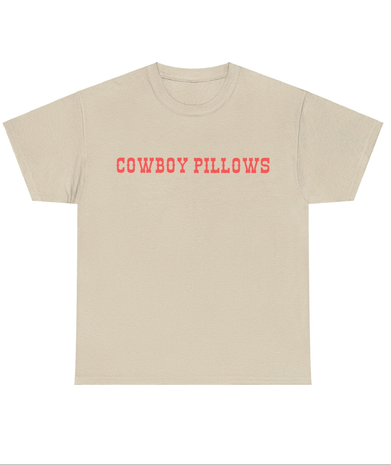 Cowboy Pillows Peach Tee