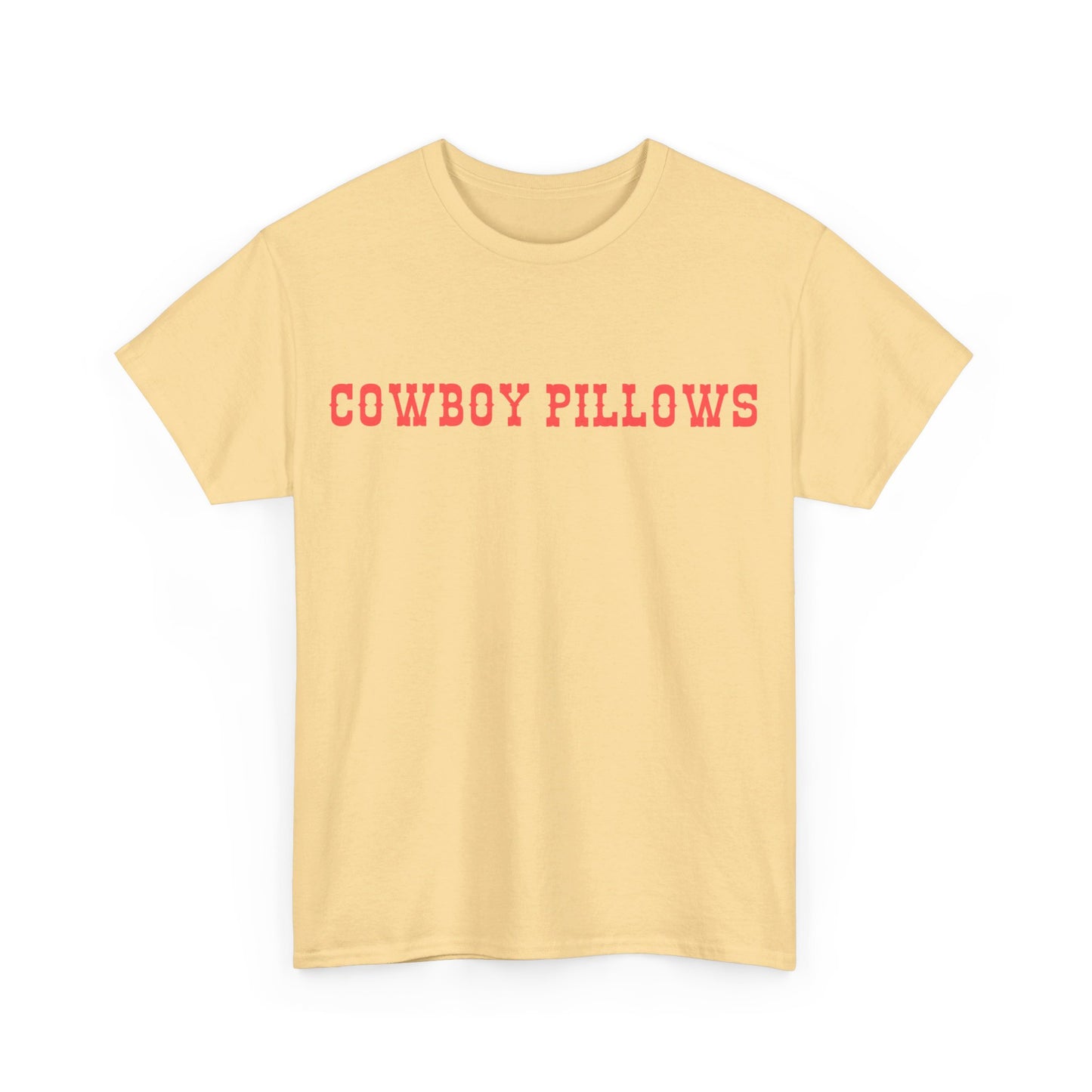Cowboy Pillows Peach Tee