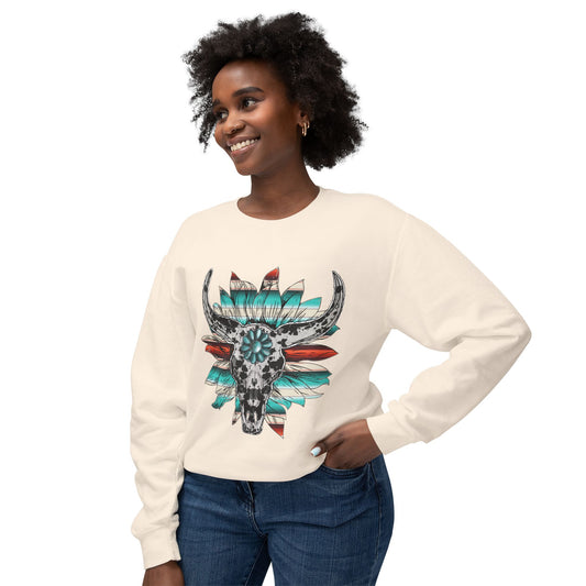 Western Vibes Lightweight Crewneck Sweatshirt