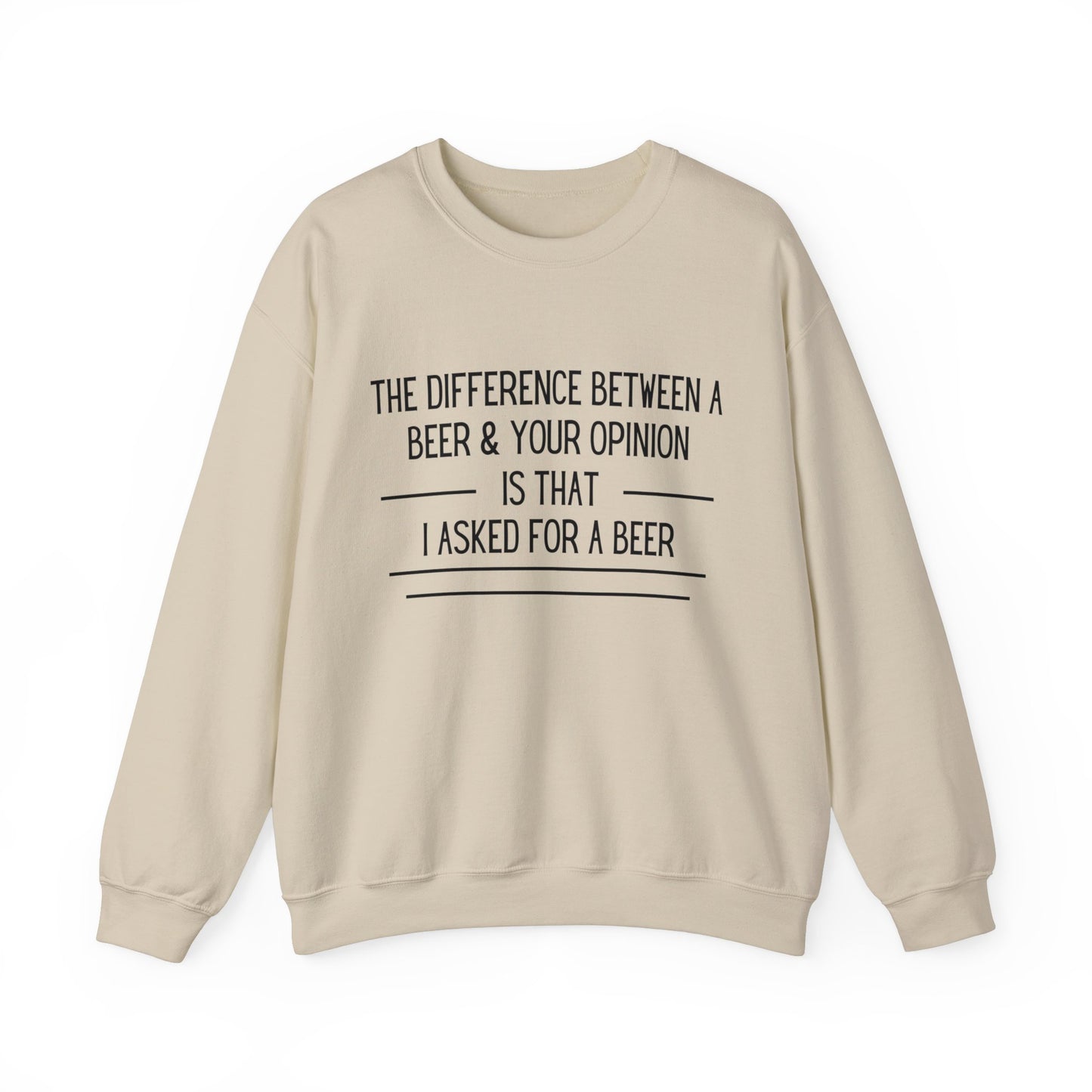 I Asked For A Beer Unisex Heavy Blend™ Crewneck Sweatshirt